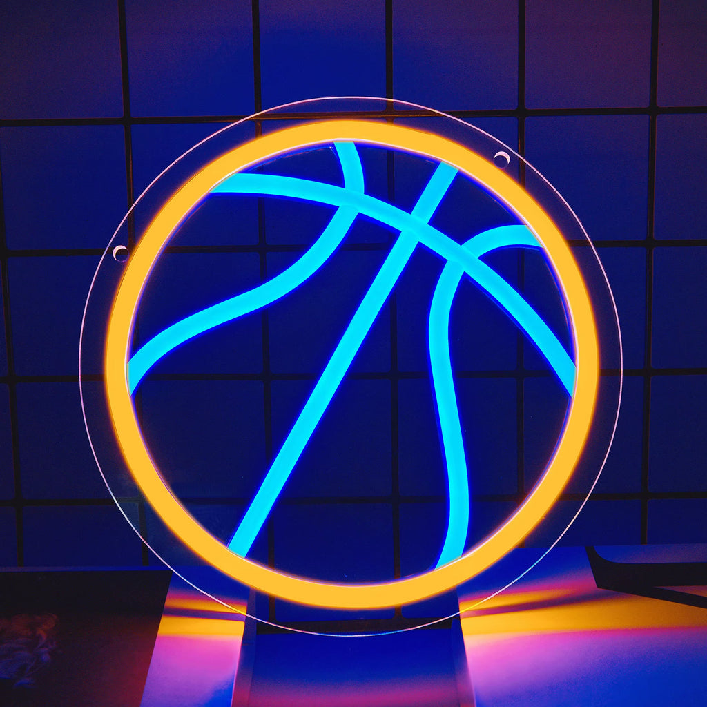 Basketball Neon Signs Basketball Led Neon Light Wall Neon Lights Cool Neon Sign for Room Bedroom Birthday Signs Kids Gift