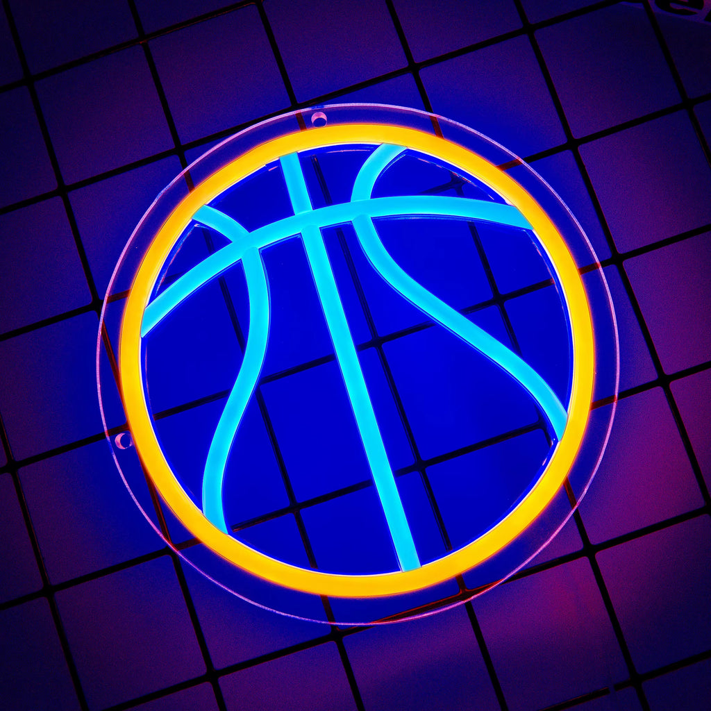 Basketball Neon Signs Basketball Led Neon Light Wall Neon Lights Cool Neon Sign for Room Bedroom Birthday Signs Kids Gift