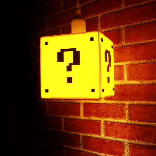 Classical Game Question Mark Shape Block Hanging Lamp Game Room Lighting Kid Room Decor Pendant Light Modern Ceiling Lighting