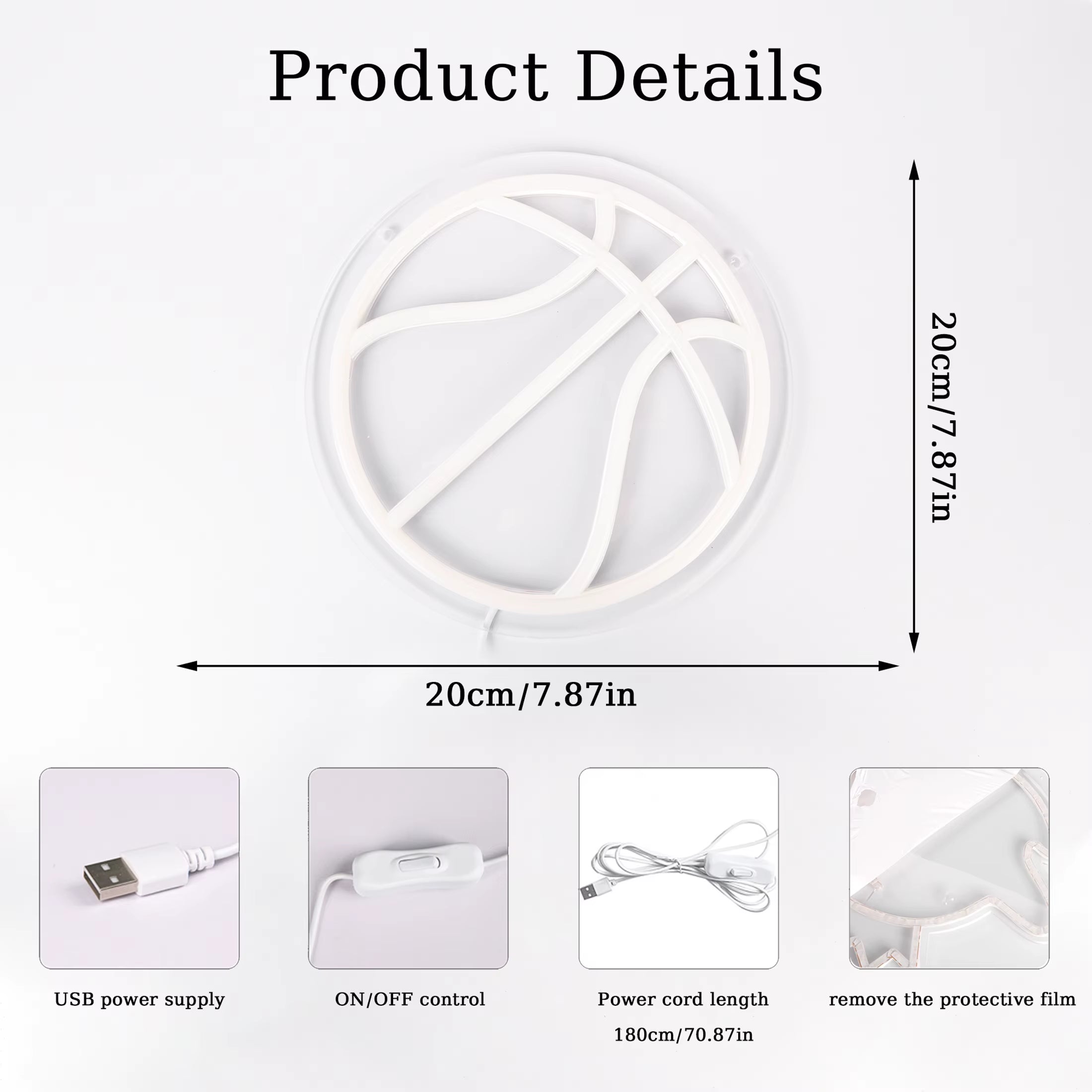 Basketball Neon Signs Basketball Led Neon Light Wall Neon Lights Cool Neon Sign for Room Bedroom Birthday Signs Kids Gift